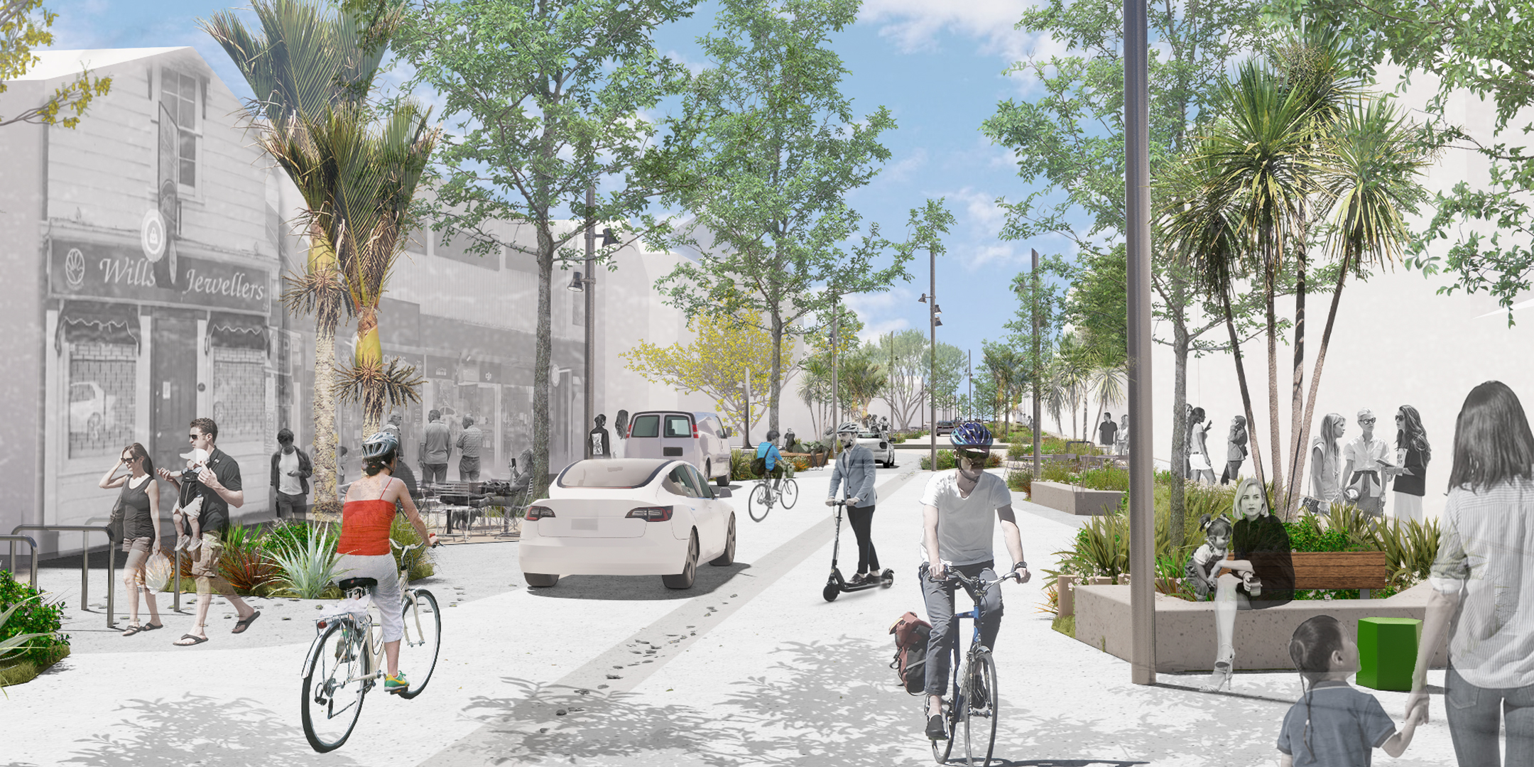 Bridge Street Linear Park - Stage One Schematic Design