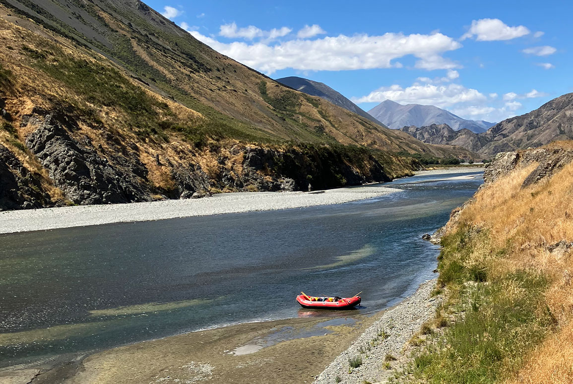 Rafting down the Waiau Toa